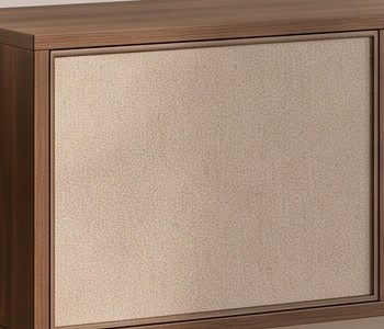 Lowboard, Detail Fronte in F416 Textil Beige
